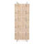 Support à vin modulaire Natural Burlywood, étagère de rangement empilable en bois d'ingénierie pouvant contenir 54 bouteilles