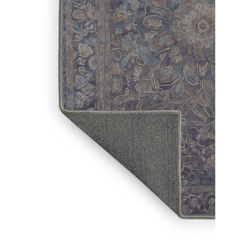 Tapis rose soyeux et moelleux, Rond 3 pi