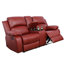 Causeuse inclinable manuelle en similicuir 68 po avec rangement et porte-gobelet 68 po-132942867
