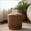 Table basse ronde en rotin avec rangement amovible - Boho-Chic-129414955