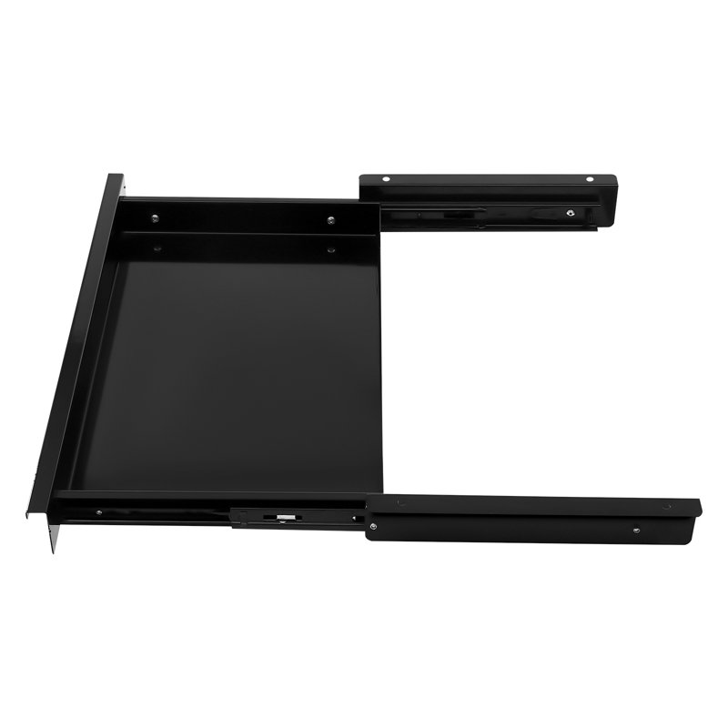 Under Desk Mounted Sliding Pull-Out Drawer Storage Organizer