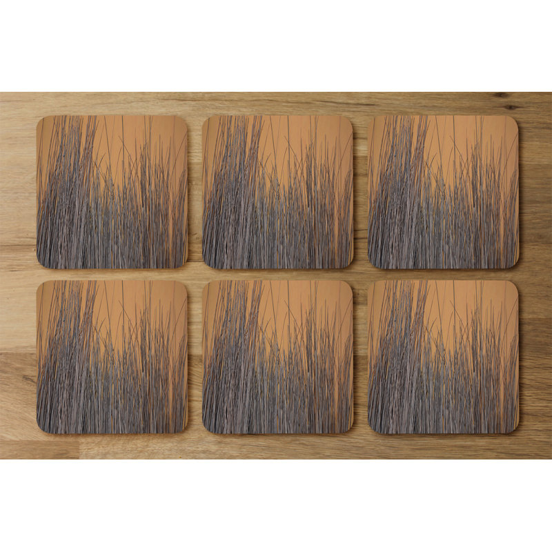 Square 6 Piece Coaster Set