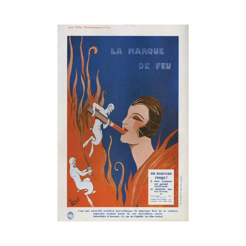 1910s La Marque De Feu Magazine by The Advertising Archives - Gallery-Wrapped Canvas Giclée on Canvas, Canvas