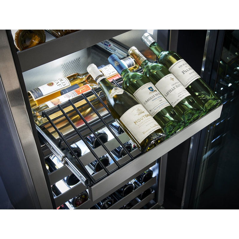 Perlick Dual Zone 23.75'' 86 Bottle Wine Refrigerator, Left Handed