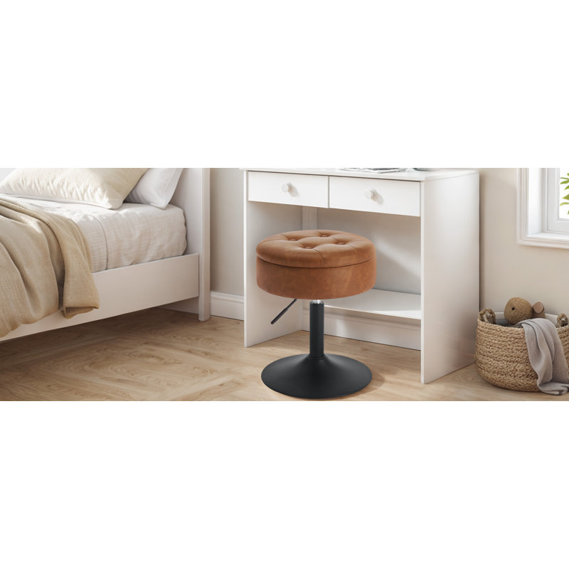 Manufactured Wood Accent Stool, Brown