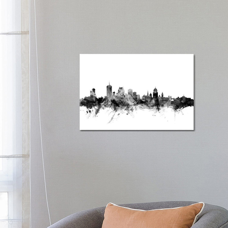 Quebec, Canada In Black & White by Michael Tompsett - Wrapped Canvas Gallery-Wrapped Canvas Giclée