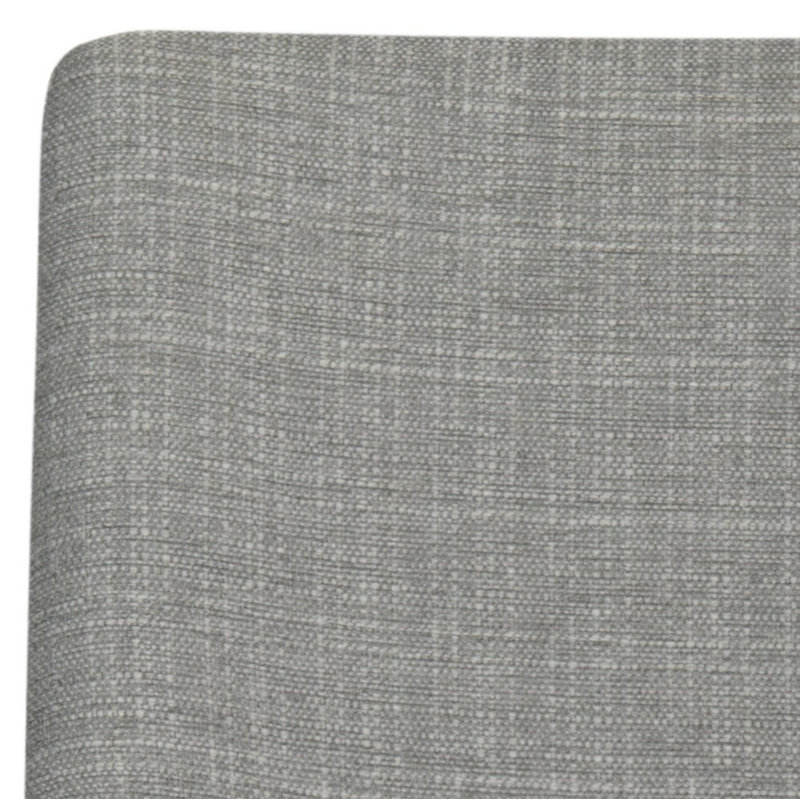 20'' H Metal Armchair, Gray Linen