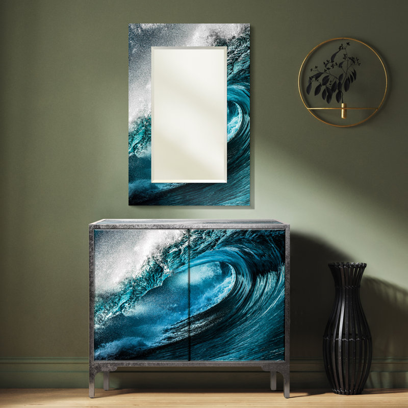 Ensemble de console et miroir "Sapphire Sea"