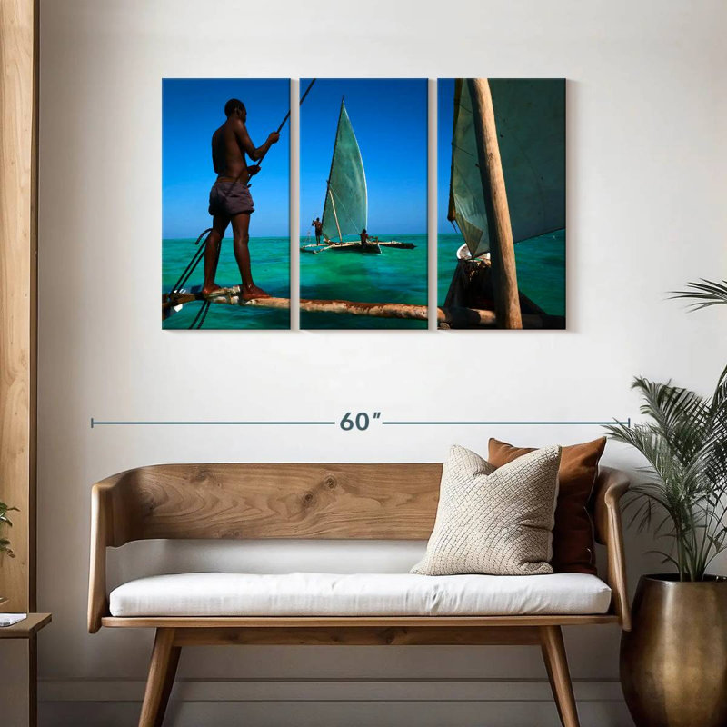 Bateaux de pêche Senne Zanzibar, H 28 po x l 45 po