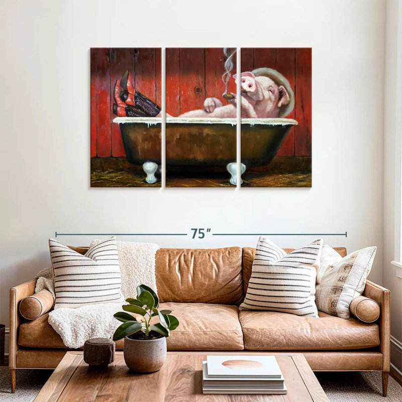 Brampt Hog Heaven, 36" H x 57" W