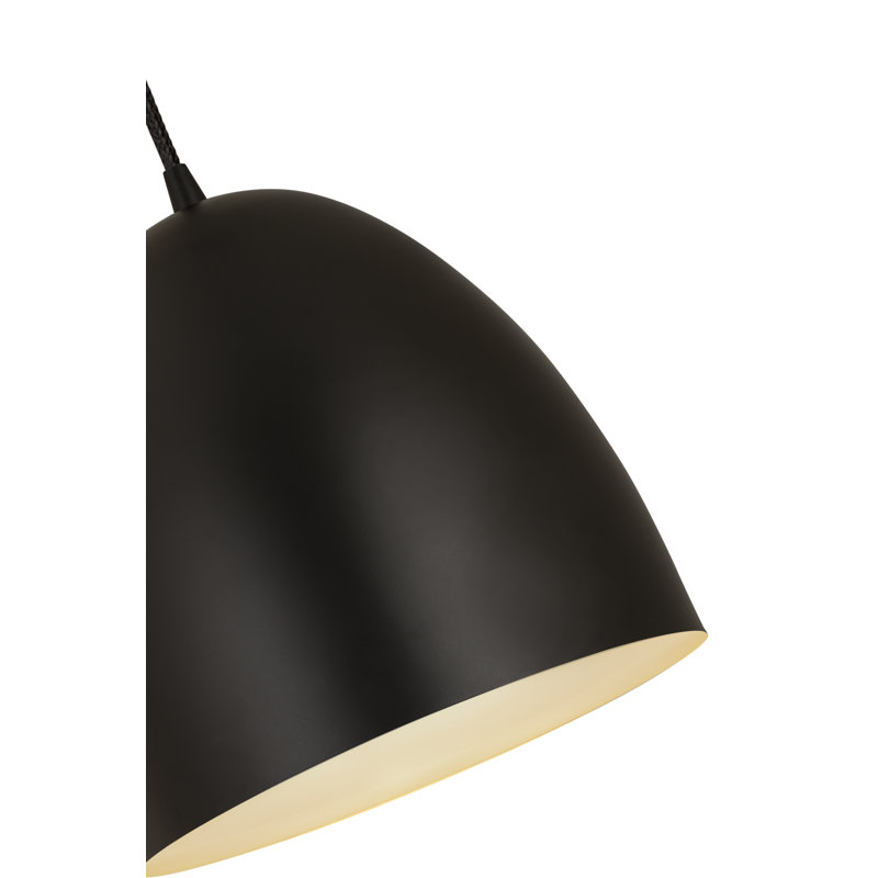 Havertown 1 - Light Single Pendant, 15.5" H x 12" W x 12" D, Matte Black, Black