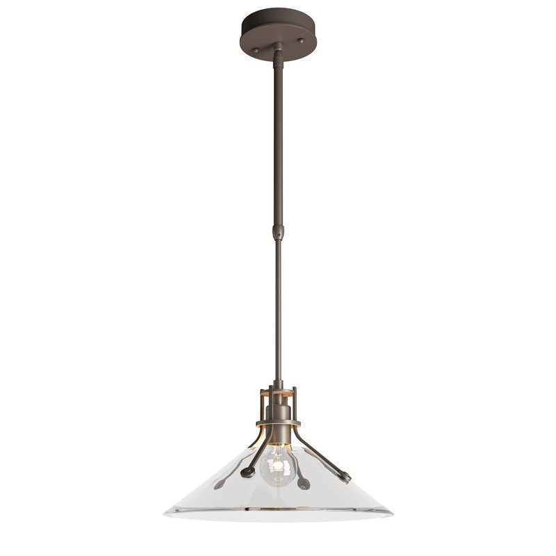 Luminaire suspendu d'extérieur Henry, Fumée noire côtière, Verre transparent