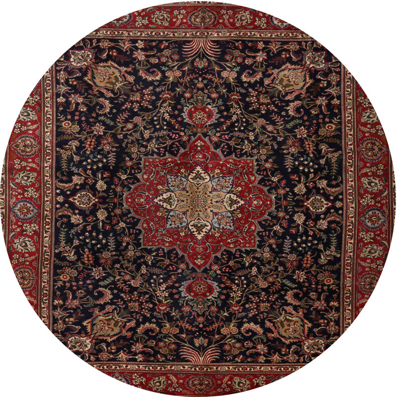 Cebollero Oriental Indoor Rug, Round 8'