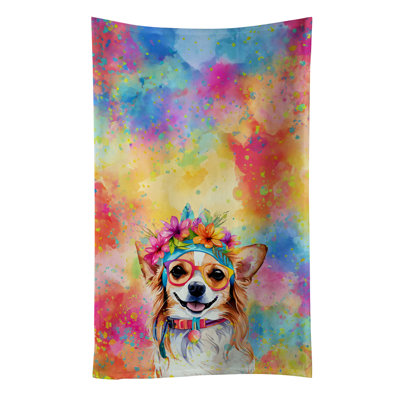 Serviette de cuisine Chihuahua Hippie Dawg
