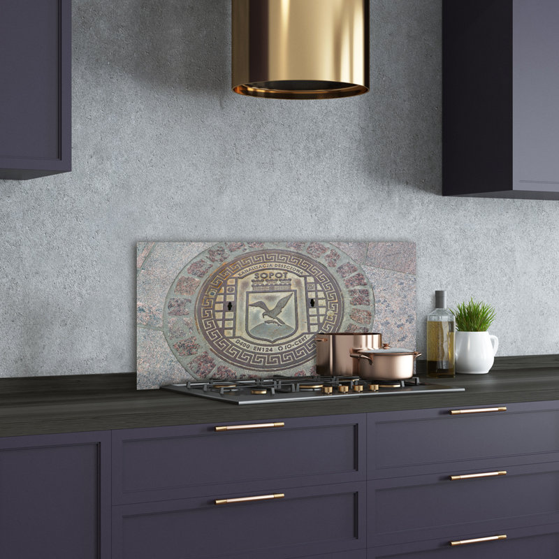 50cm W x 100cm L Glass Peel and Stick Panel