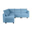Canapé modulaire rembourré en U 5 pièces Drashti-1993897982