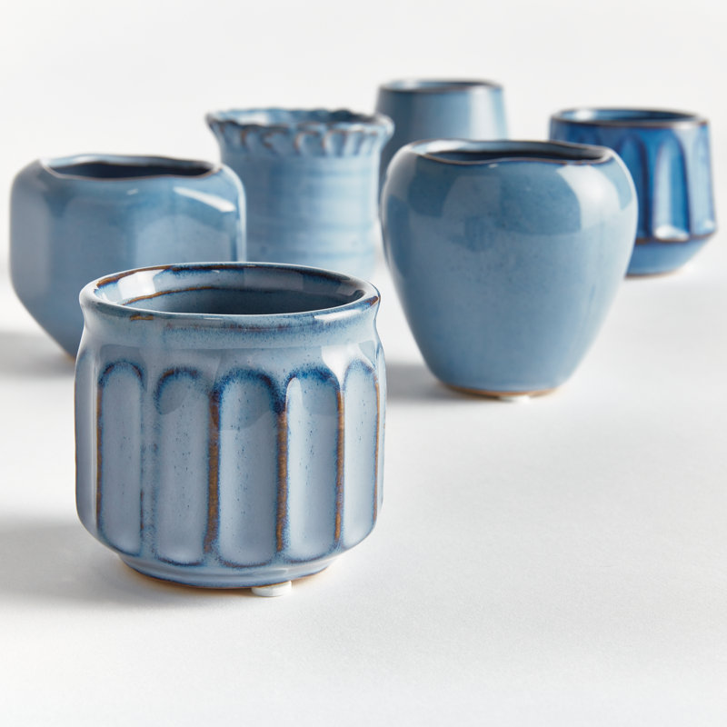 DEZIE MINI POTS, Blue