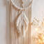 Tissage mural en coton et macramé de coton