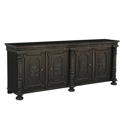 Carved 4-door Solid Wood Sideboard