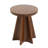 Meriton Mid-Century Modern Solid Pine Flower Pedestal Round Side Table