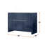 Meuble-lavabo double bleu marine 48 po X P 20 po D, avec plateau en marbre de culture
