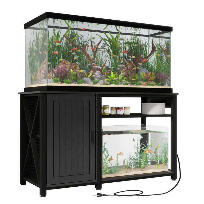 Support d'aquarium 55-75 gallons avec armoire de rangement