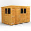 Powersheds 10 x 6ft Timber Tongue & Groove Pent Garden Shed, Double Doors