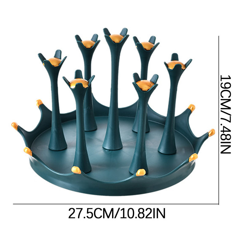 Séchoir rotatif en verre, 11.14" H x 11.14" W x 2.36" D