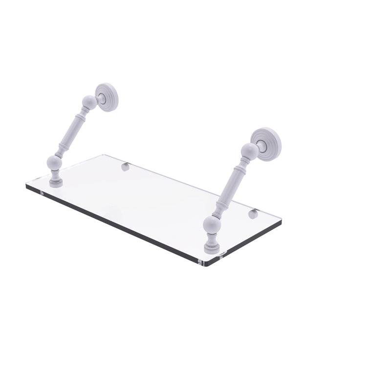 Tablette flottante Beresford, Blanc mat, H 7,3 po x l 18 po x P 8 po