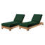 2 chaises longues d'extérieur en teck Pacific-92990482