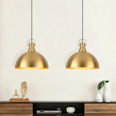  2 - Light 16'' Large Farmhouse Pendant Lights Kitchen Island For Kitchen Dining Room Bedroom Barn
