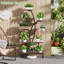 Support pour plante d'intérieur avec lumières de croissance pour salon, maison