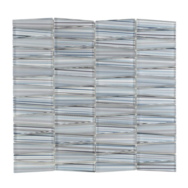 12"X12.9" Triangle Glass Mosaic Tile