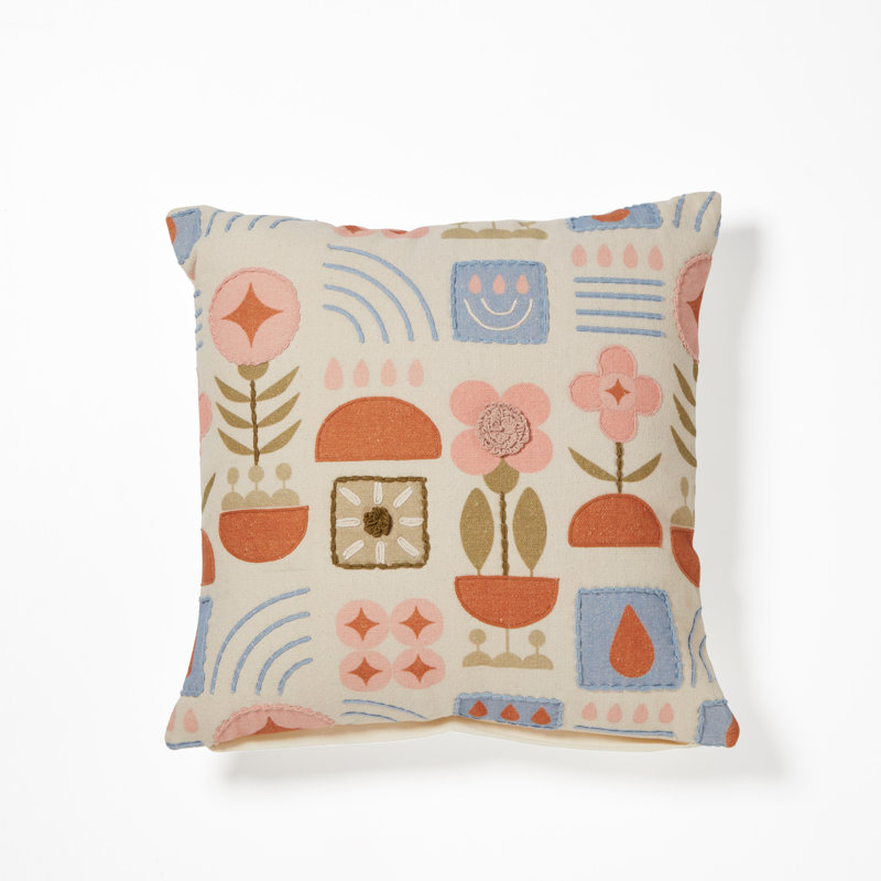 Housse et insert de coussin en coton scandinave Fun