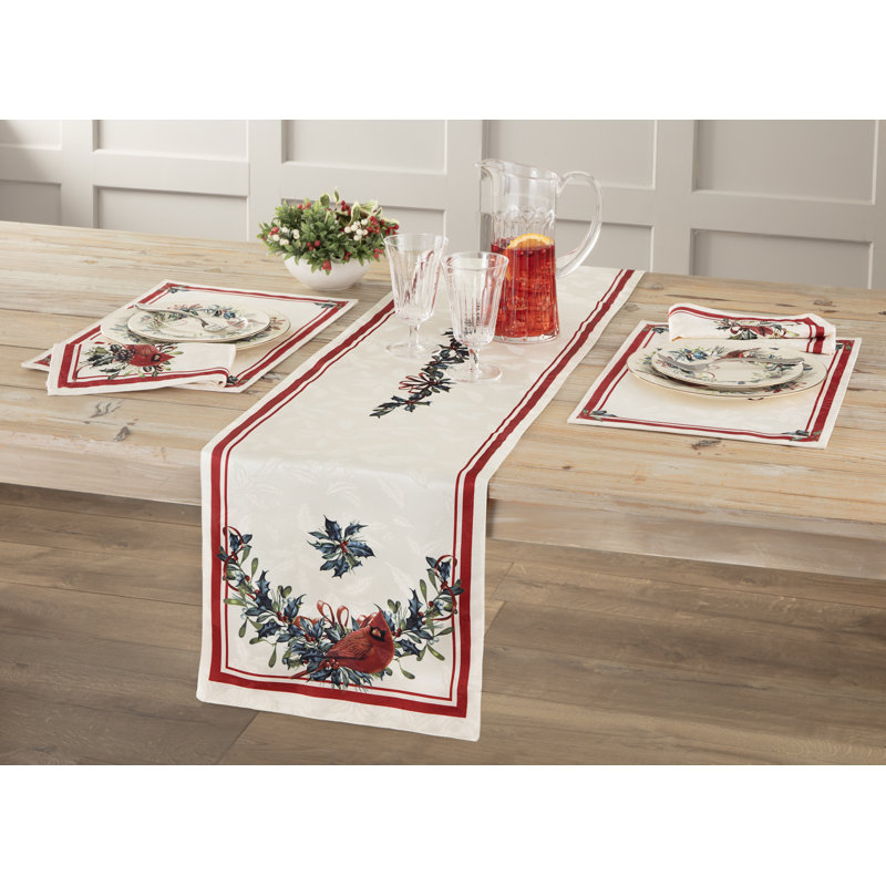 Lenox Holiday Winter Greetings Runner