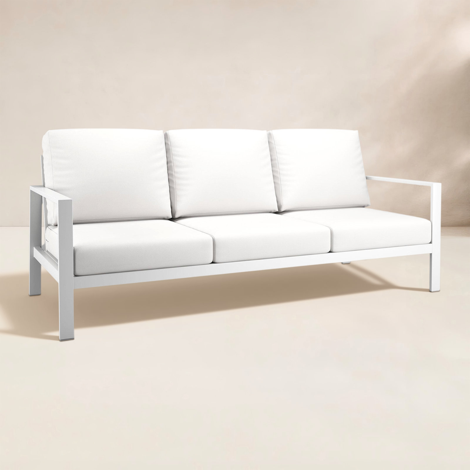 Townsend 80" Sunbrella® Patio Sofa, Canvas White