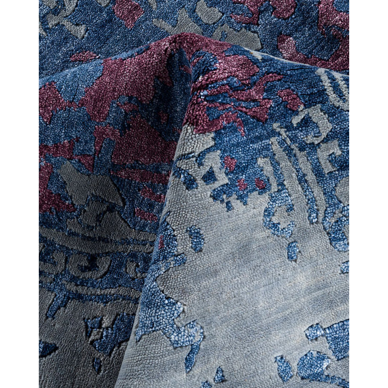 Overdyed One-of-a-Kind 9' 2" X 11' 10" Hand Knotted Area Rug