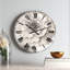 Indigold Grey Pivoines I - Horloge murale traditionnelle-1612576379-1695004277