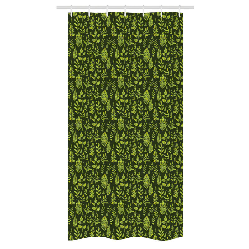 Eulojio Floral Shower Curtain with Hooks Included, 72" H x 36" W