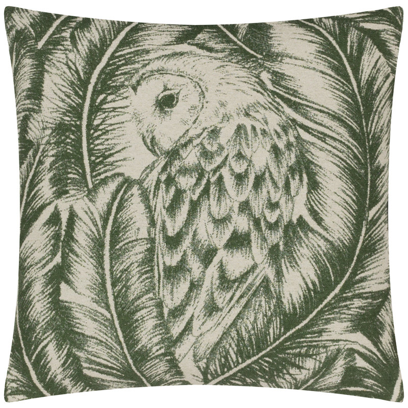 Brieaddy Abstract Square Throw Pillow Cover, Green