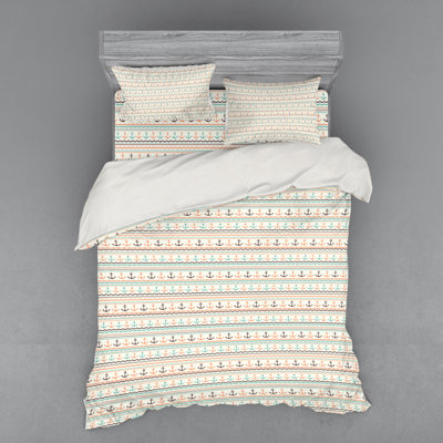 Anchor Coastal Striped Duvet Cover