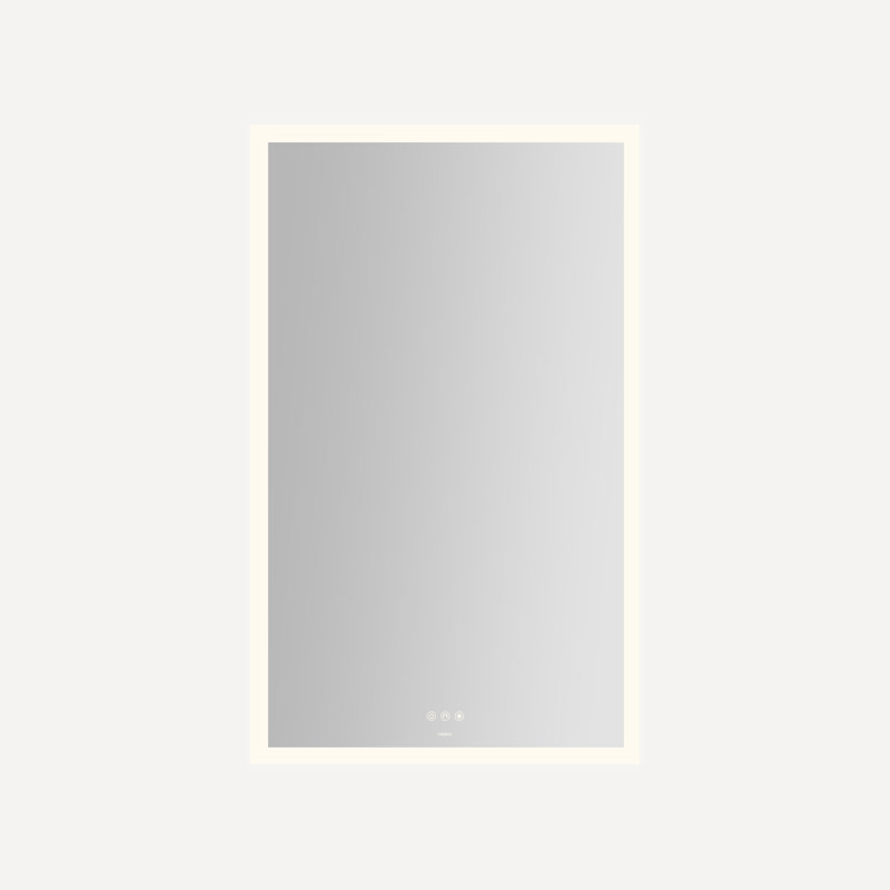 Instinct Lighted Rectangular Mirror, Perimeter Light Pattern, 30" x 48" x 7/8"