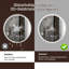 Bathroom mirror round touch with lighting dimmable 3000K-6500K wall mirror-1873301758