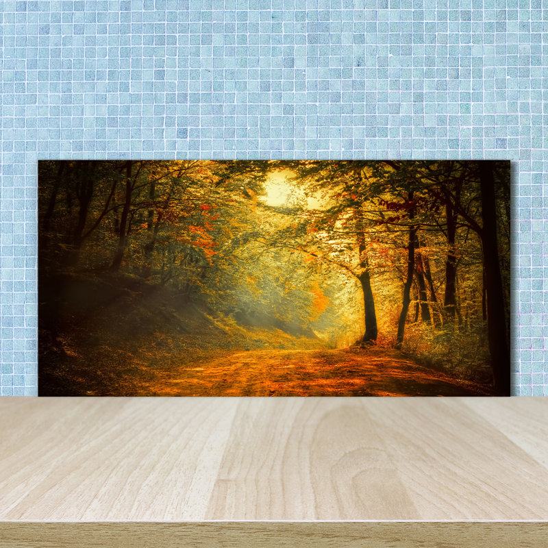 Geetika 50cm W x 100cm L Glass Peel and Stick Panel