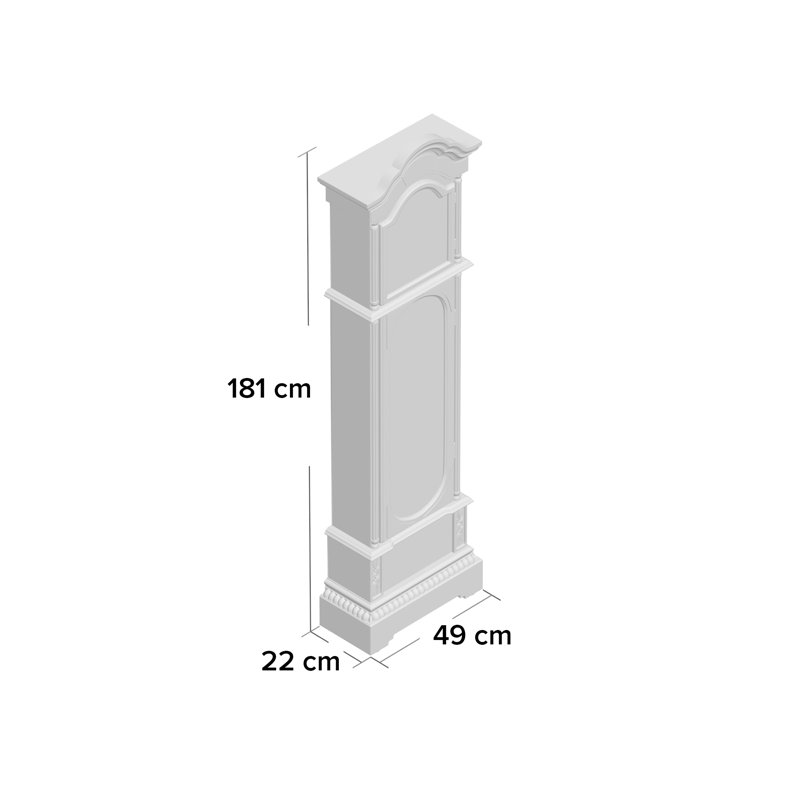 181.9cm Wood Grandfather Clock, Cherry