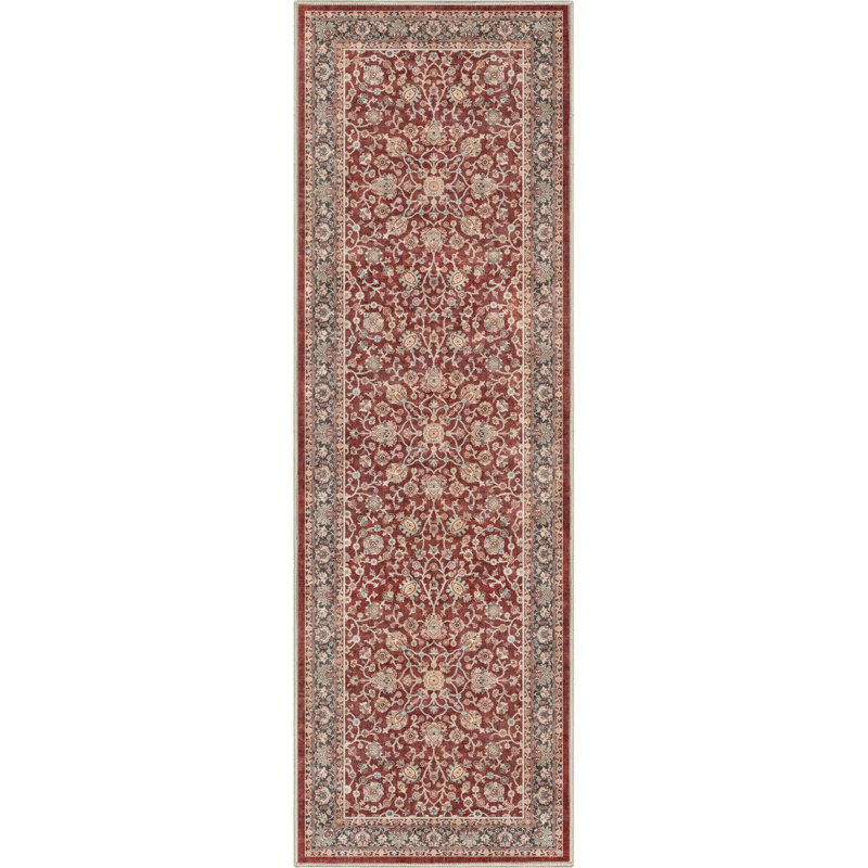 Dyrk Rome Vintage Oriental Persian Red Rug, Runner 2'3" x 7'3"
