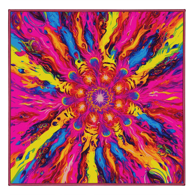 Trance Blaze Rug, Square 8'