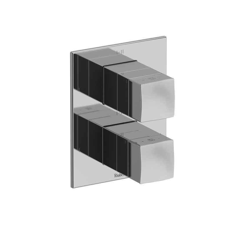 Reflet 3/4" Therm & Pressure Balance Trim With 6 Functions, Chrome