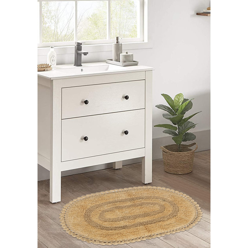 Tapis pour salle de bain Akiera Luna, Beige