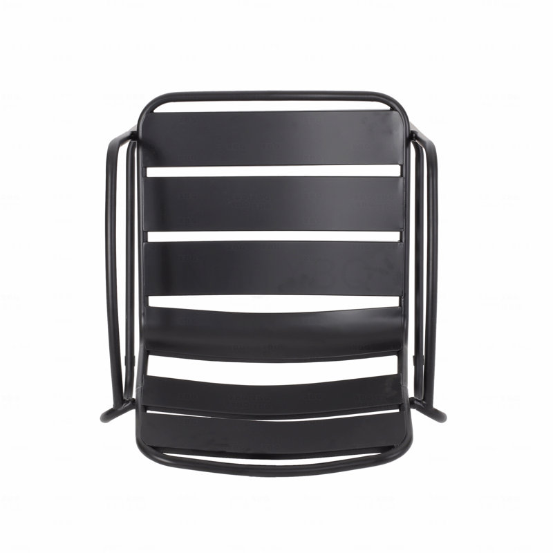 Patio Chair, Matte Black